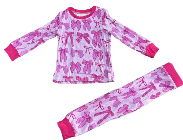 Pink Bow Pajamas - Toddler