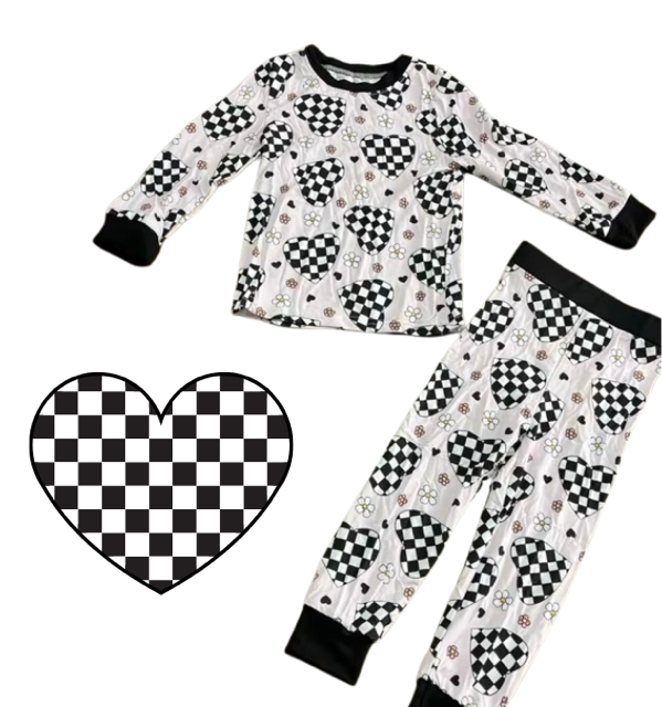 Groovy Heart Pajamas - Toddler